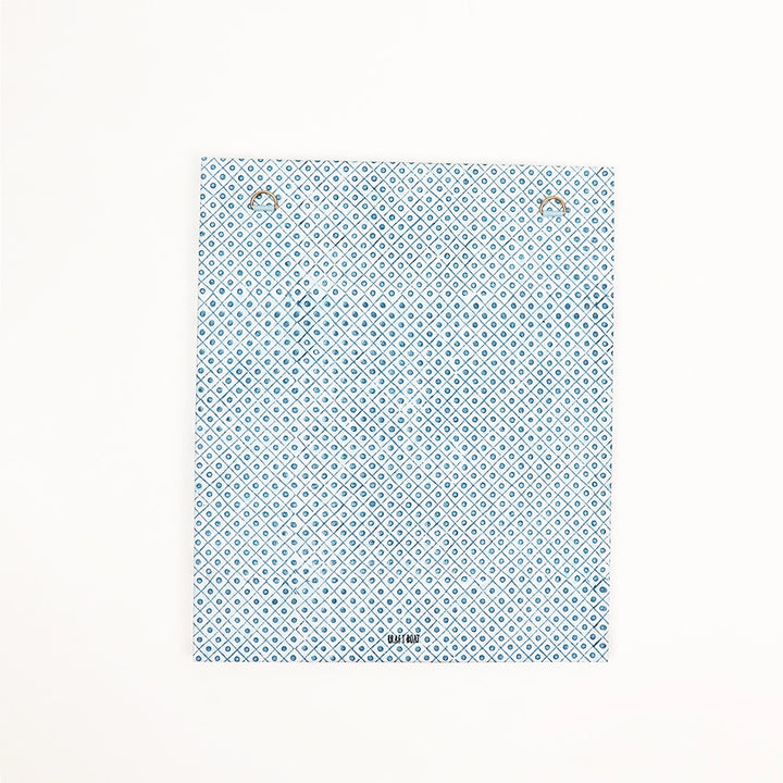 Indigo Block-Printed Wall Picture Frame - Robin & Peony Blue