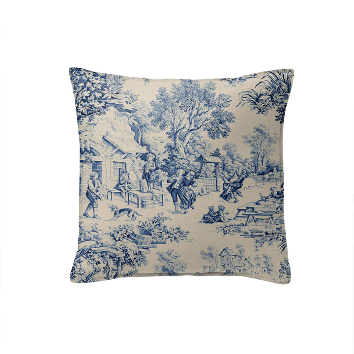 Maison Toile Cushion - Blue