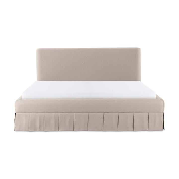Maren Queen Storage Bed - Beige