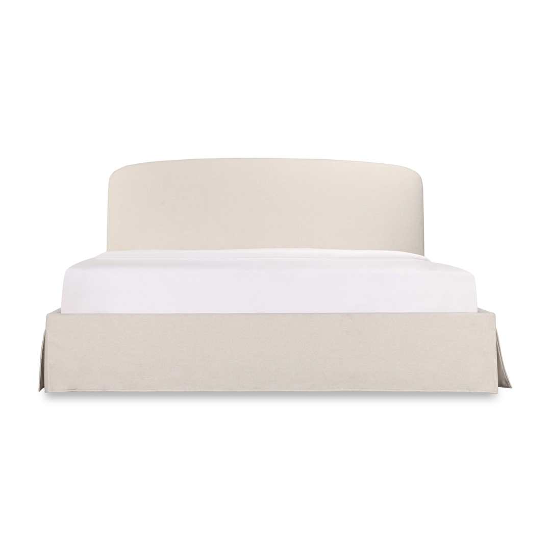 Joan Queen Storage Bed - Cream