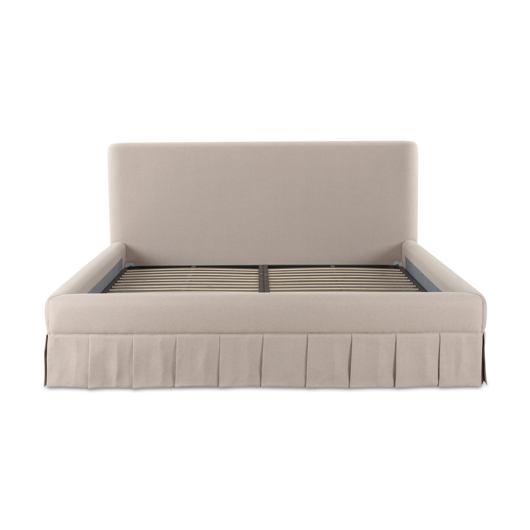 Maren Queen Storage Bed - Beige
