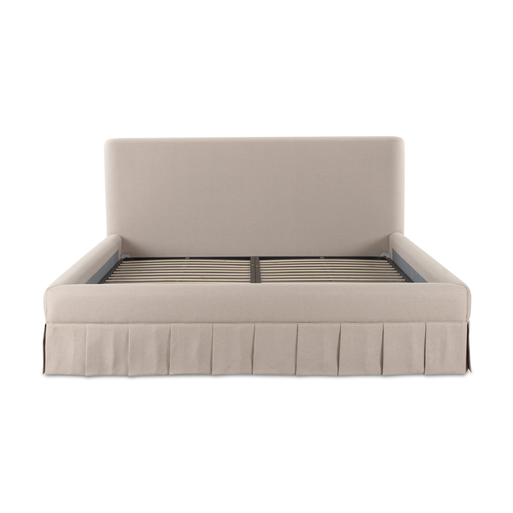 Maren Queen Storage Bed - Beige