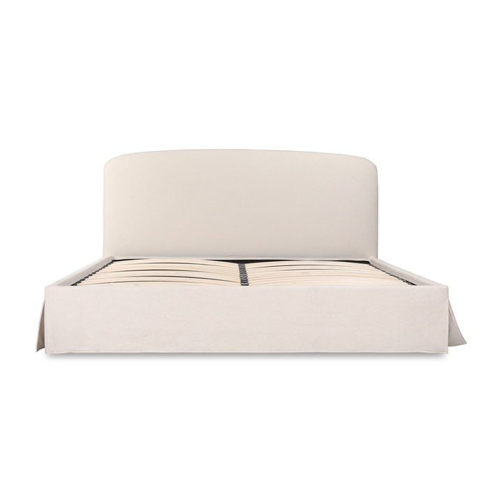 Joan Queen Storage Bed - Cream