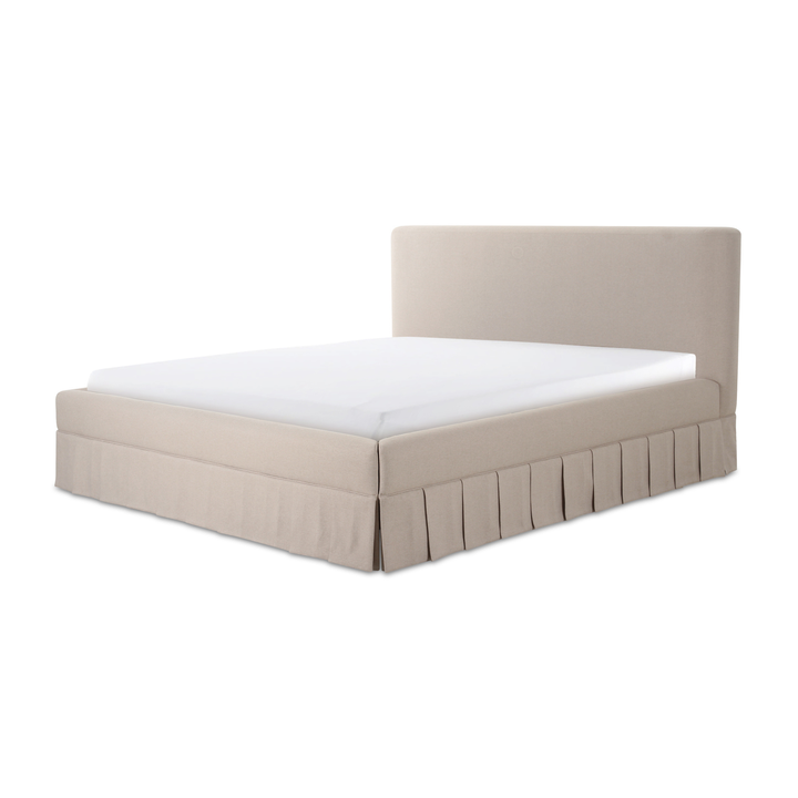 Maren Queen Storage Bed - Beige