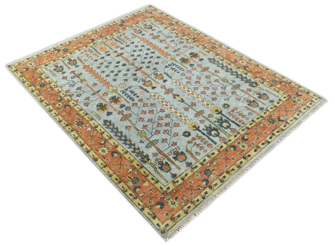 Decorative rug with intricate patterns on a white background
