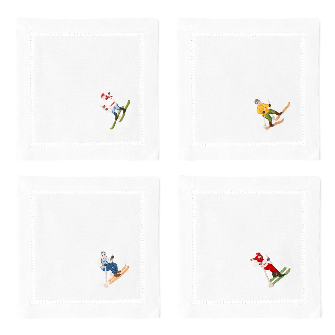 Skiers Cocktail Napkins