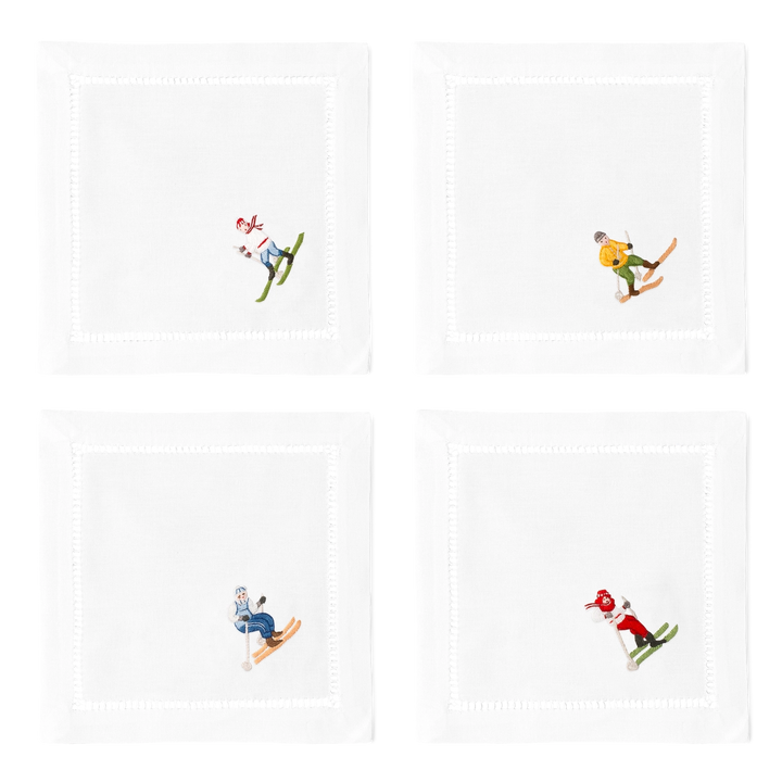 Skiers Cocktail Napkins