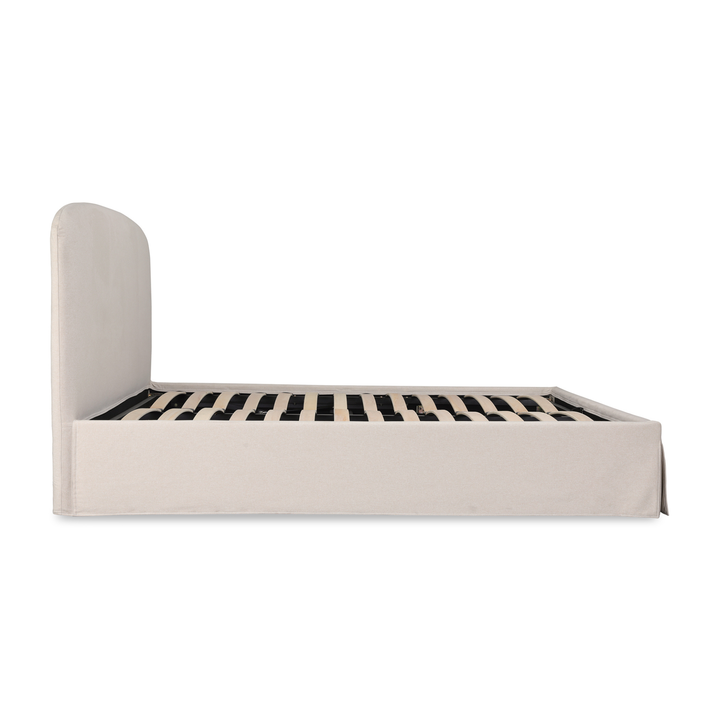 Joan Queen Storage Bed - Cream