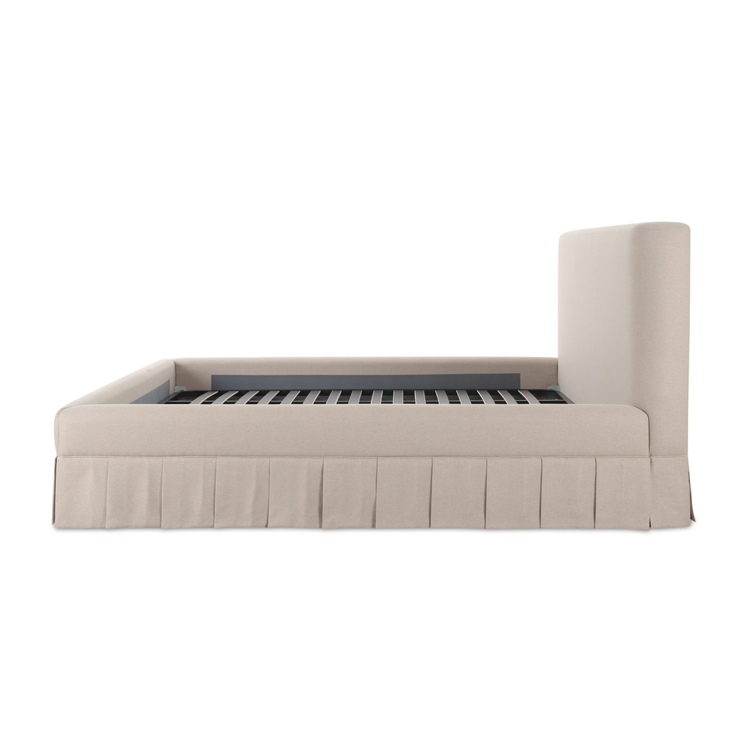 Maren Queen Storage Bed - Beige