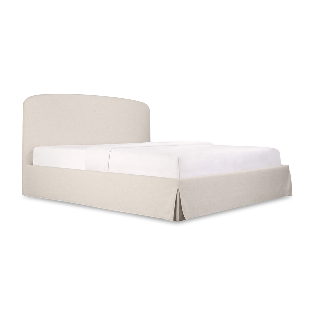 Joan Queen Storage Bed - Cream