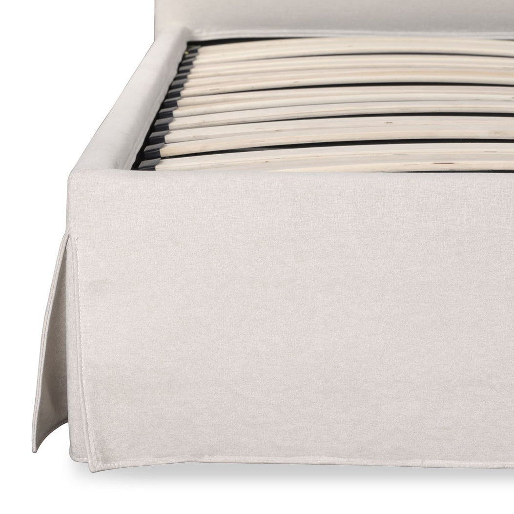 Joan Queen Storage Bed - Cream