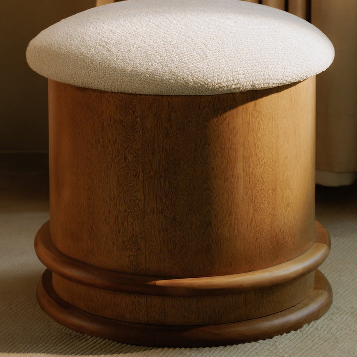 Piccolo Storage Stool - Flecked Oatmeal