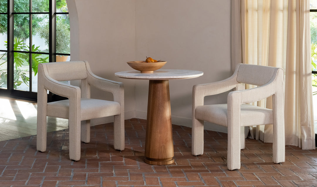 Elise Dining Chair - Neutral Stripe