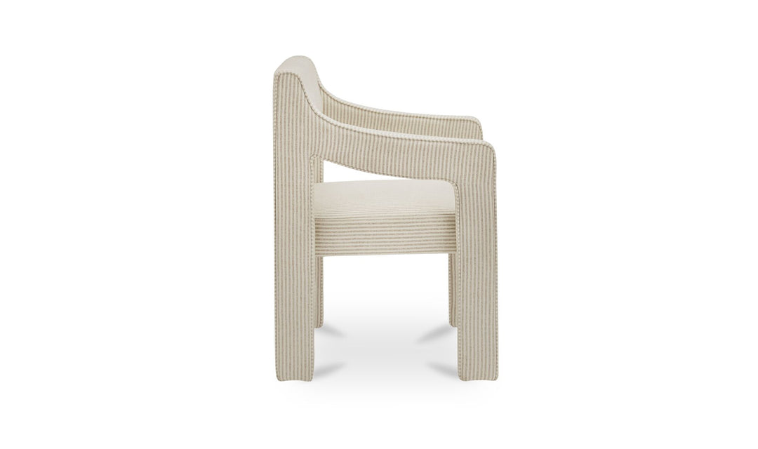 Elise Dining Chair - Neutral Stripe