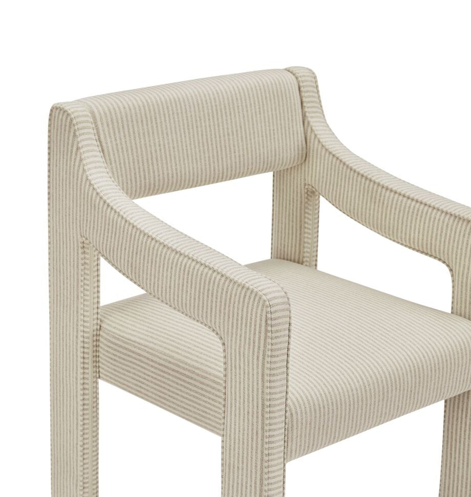 Elise Dining Chair - Neutral Stripe