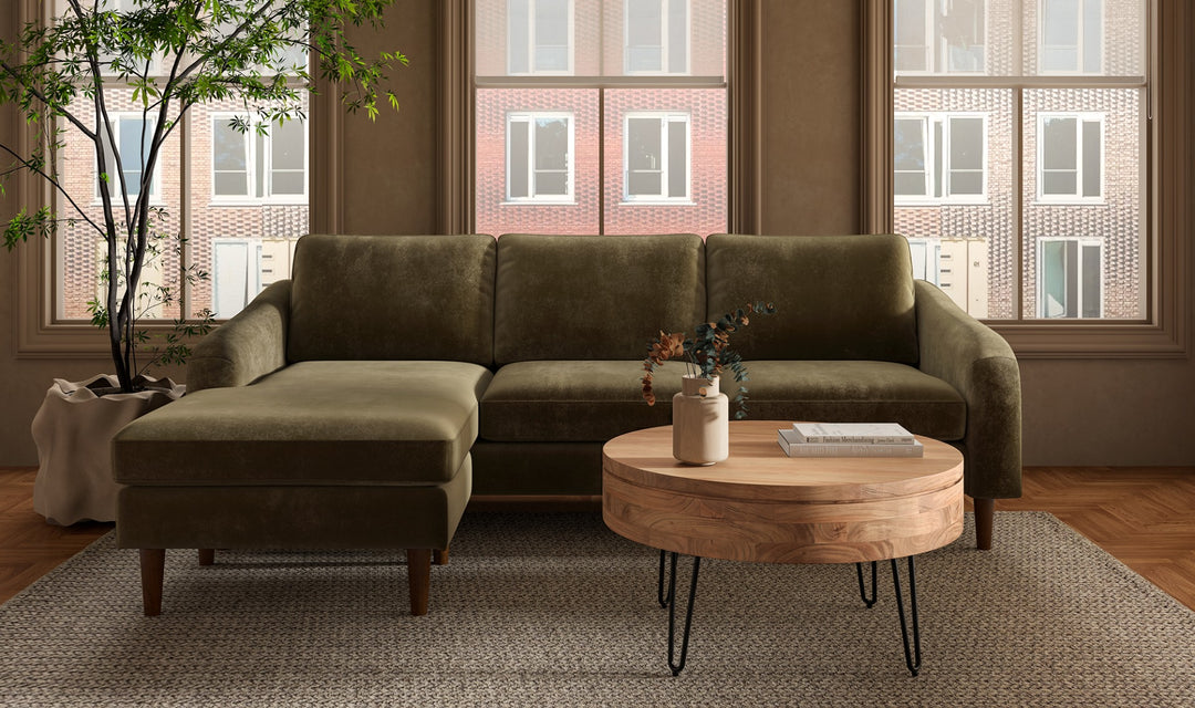 Quinn Sectional Sofa - Cedar Green