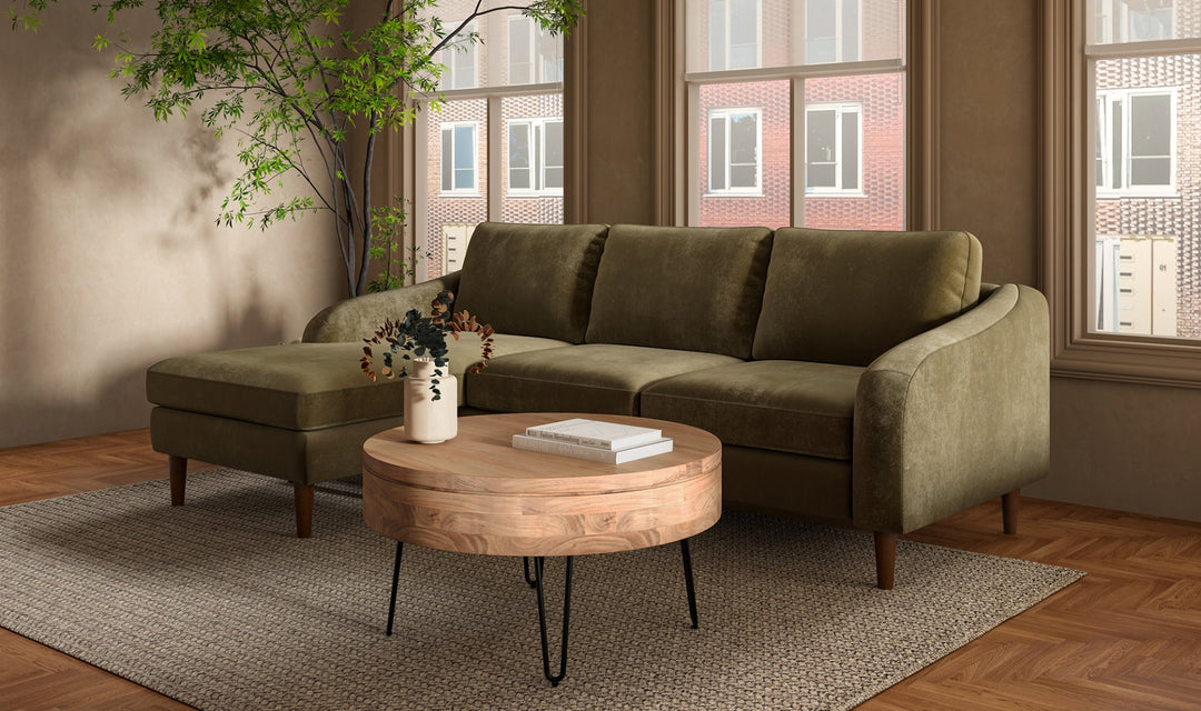 Quinn Sectional Sofa - Cedar Green