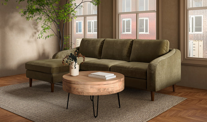 Quinn Sectional Sofa - Cedar Green