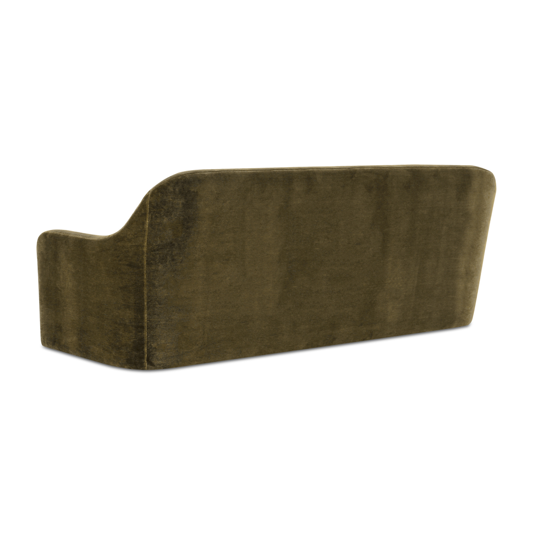 Rialto Sofa - Dark Green Faux Mohair