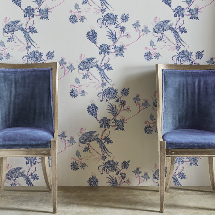 Vintage Bird Trail Wallpaper