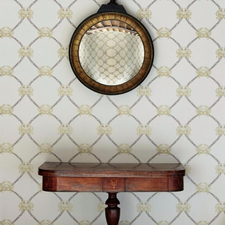 Crab Trellis Wallpaper