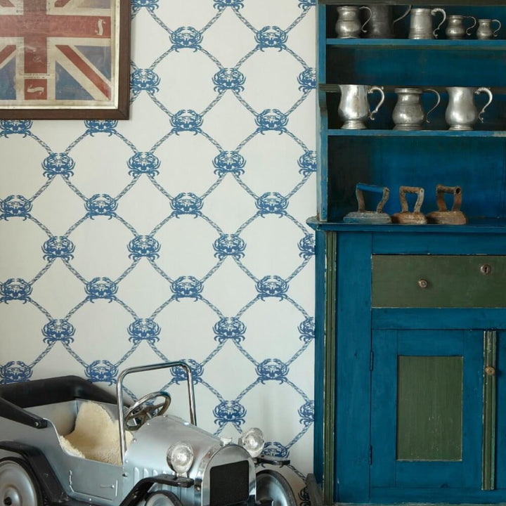 Crab Trellis Wallpaper