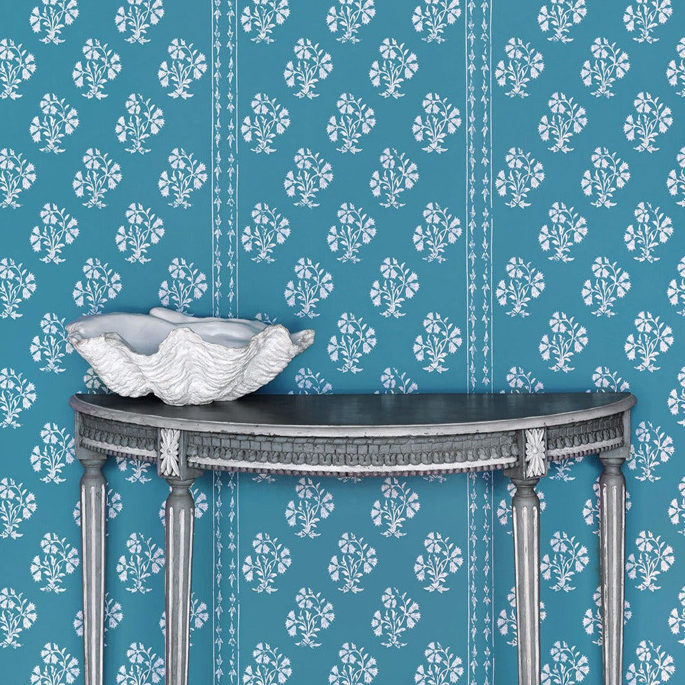 Willow Crossley Maharani Block-Print Wallpaper
