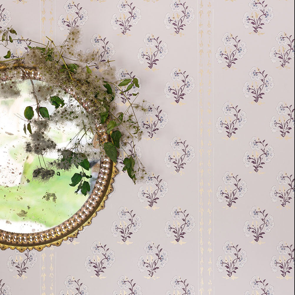 Willow Crossley Maharani Block-Print Wallpaper