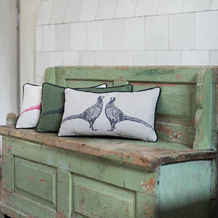 Pheasant Natural Cushion