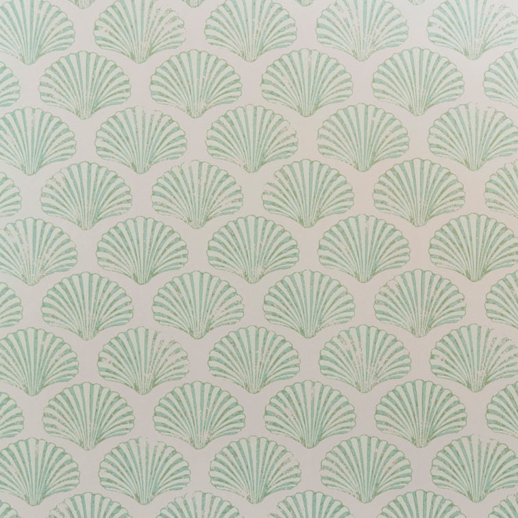 Green Scallop Shell Wallpaper