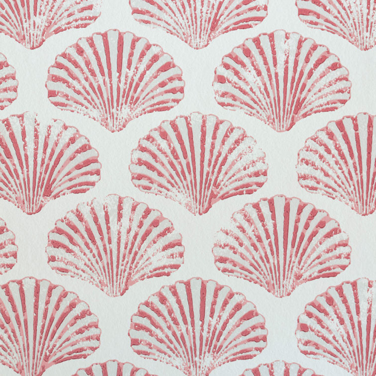 Red Scallop Shell Wallpaper