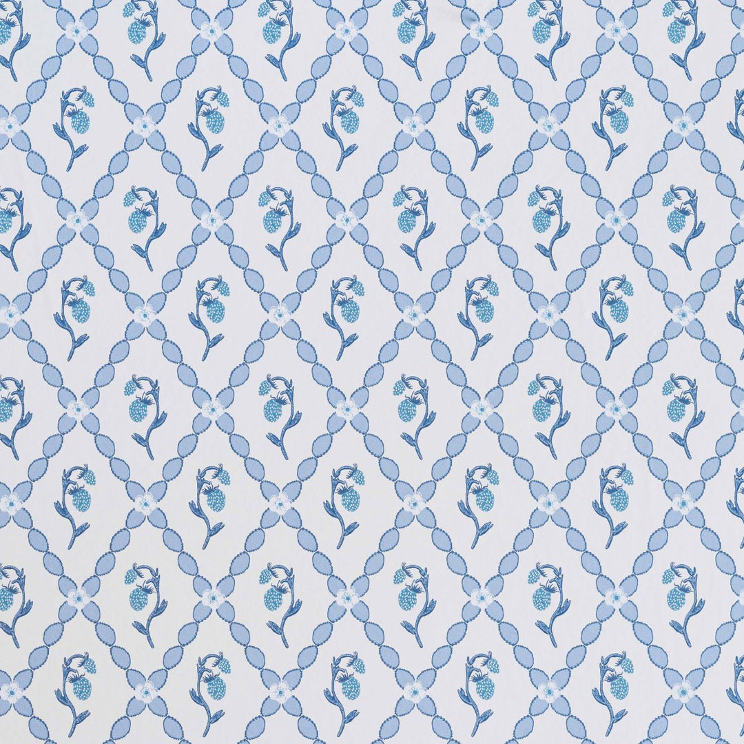Wild Strawberry Trellis Wallpaper