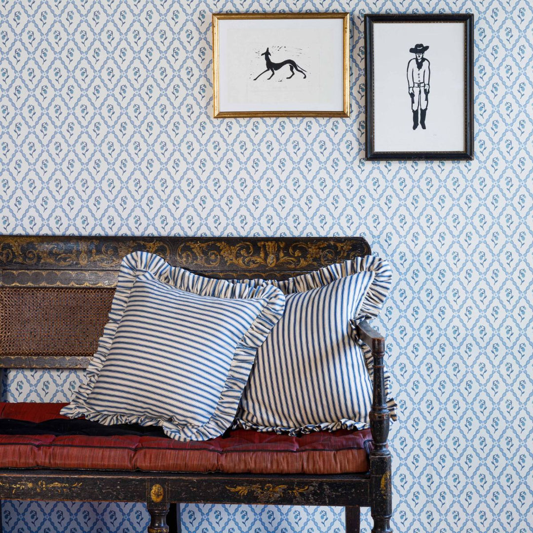 Wild Strawberry Trellis Wallpaper