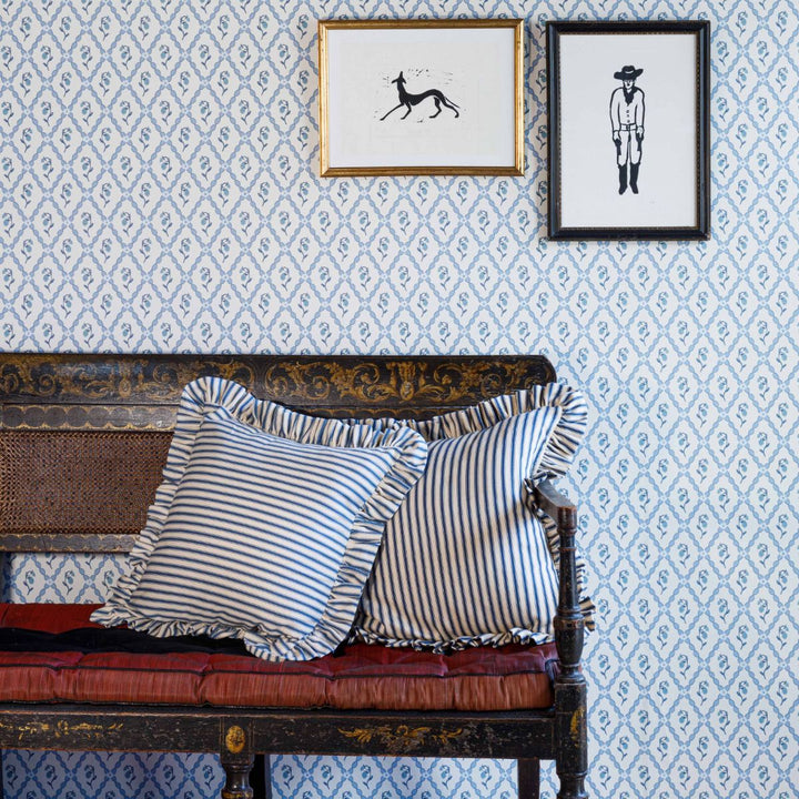 Wild Strawberry Trellis Wallpaper