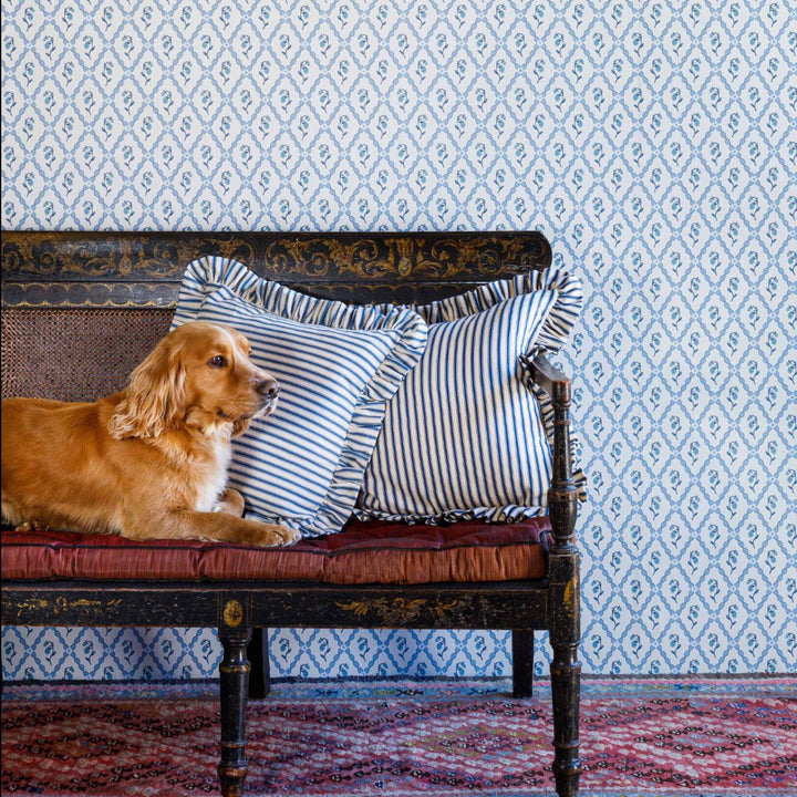 Wild Strawberry Trellis Wallpaper