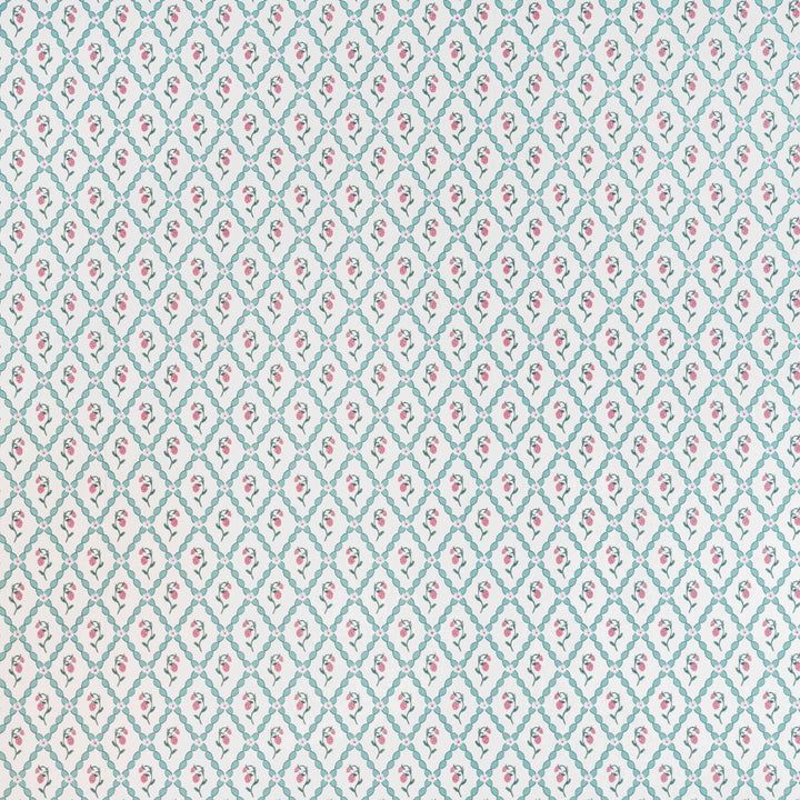 Wild Strawberry Trellis Wallpaper