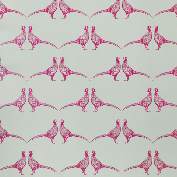 Barneby Gates Pheasant Wallpaper in Pink