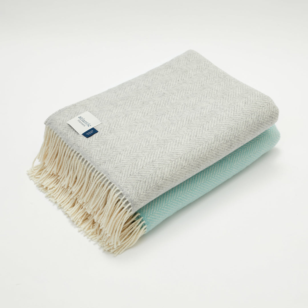 Grey Cashmere Merino Blanket