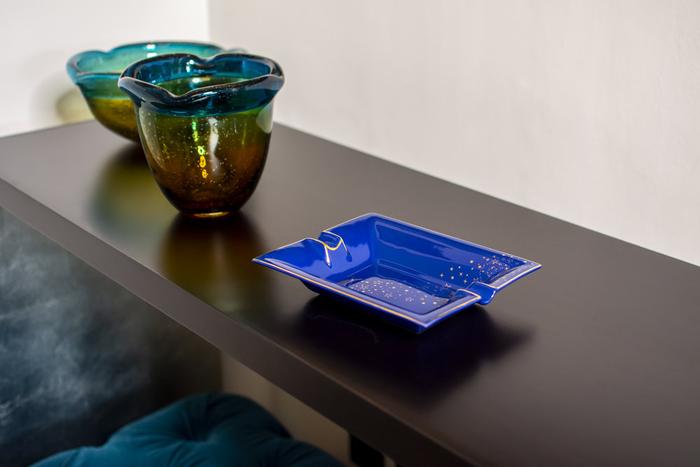Cobalt Blue Luna Ashtray
