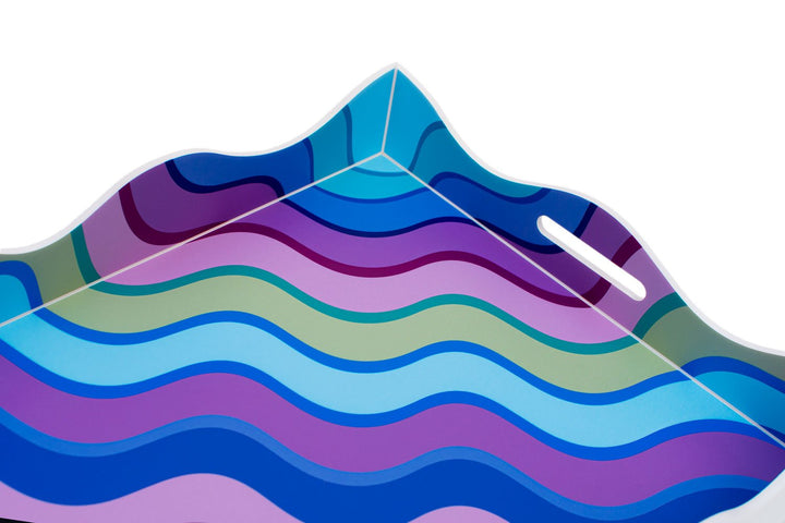 Multi-Coloured Scallop Tray