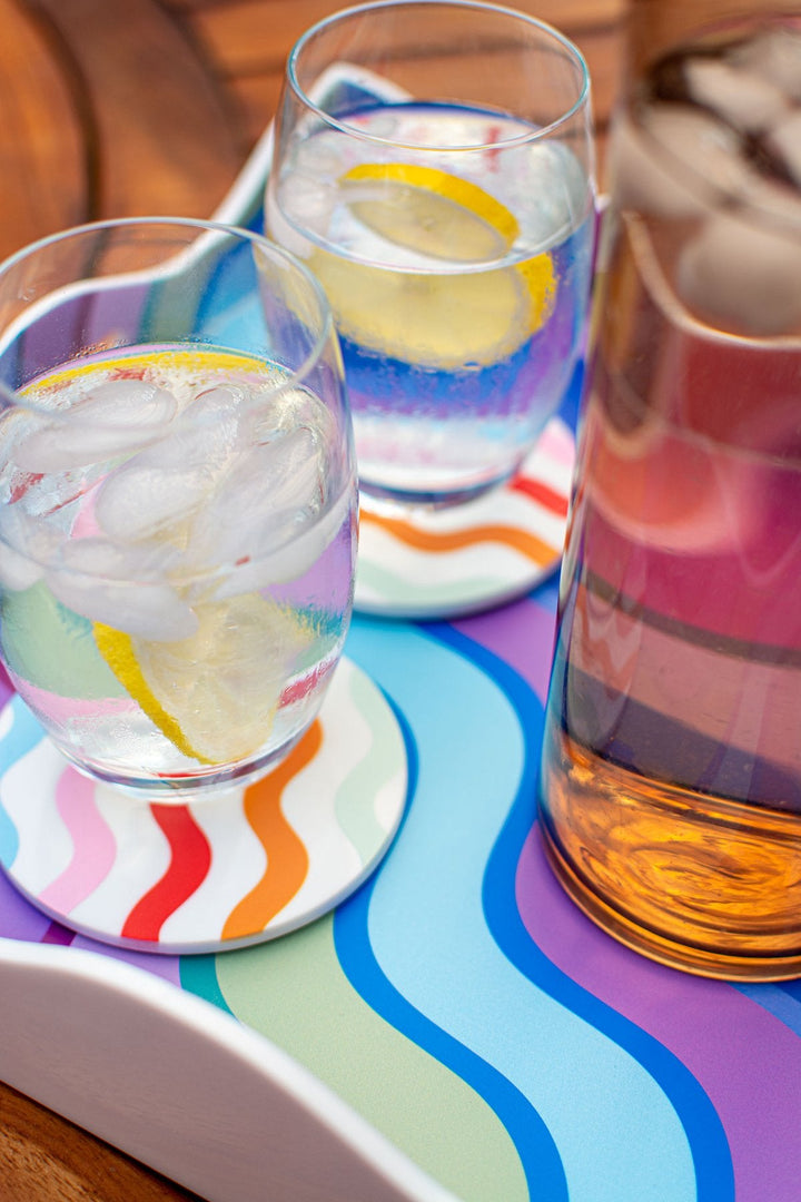 Multi-Coloured Scallop Tray