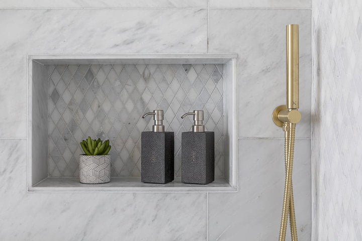 Chelsea Soap Dispenser - Chocolate Shagreen