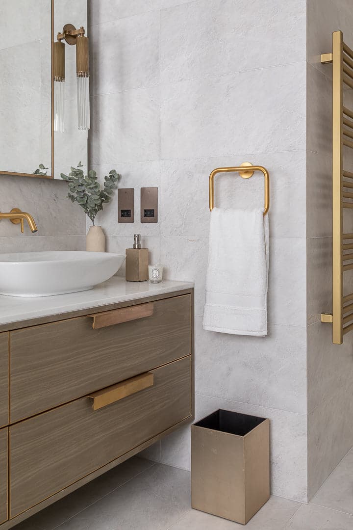 Kensington Wastepaper Bin - Champagne