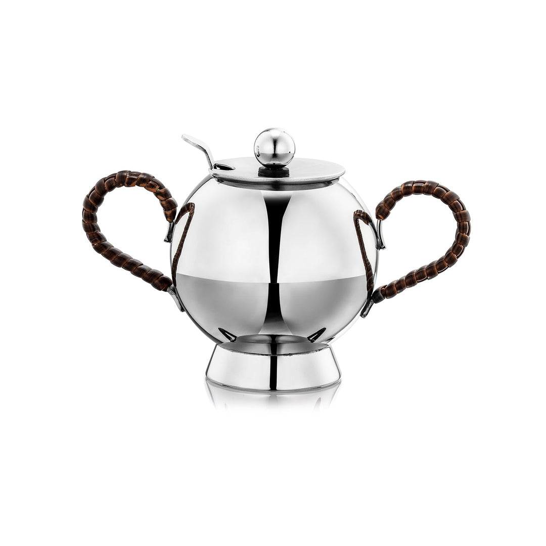 Spheres Sugar Bowl Wicker Handle