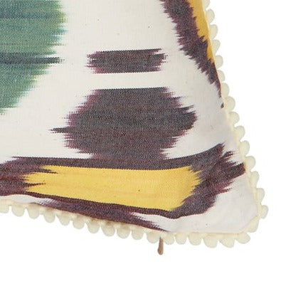 Colourful Silk Ikat Cushion
