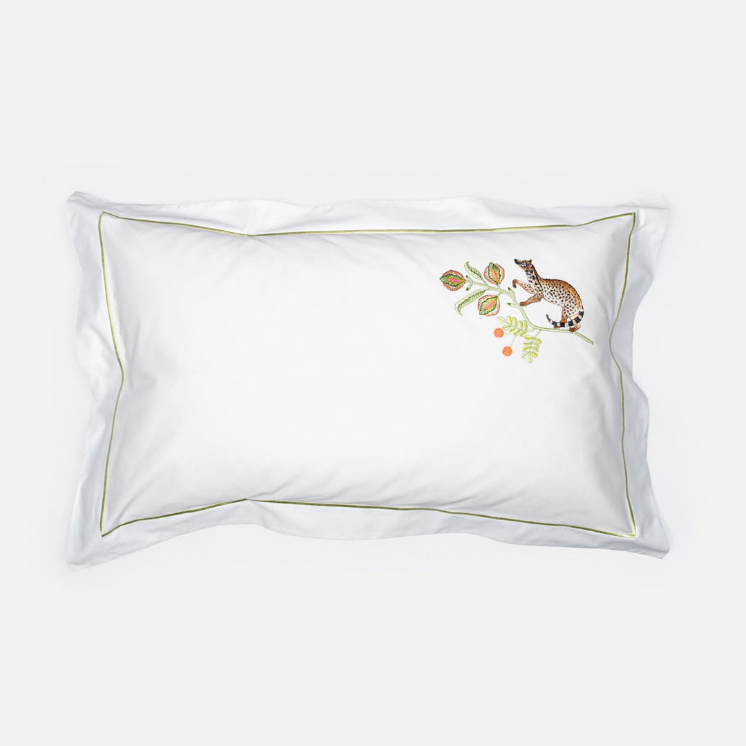 Camp Critters Embroidered Pillow Cases in Delta - Pair