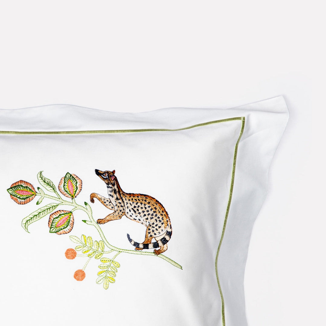 Camp Critters Embroidered Pillow Cases in Delta - Pair