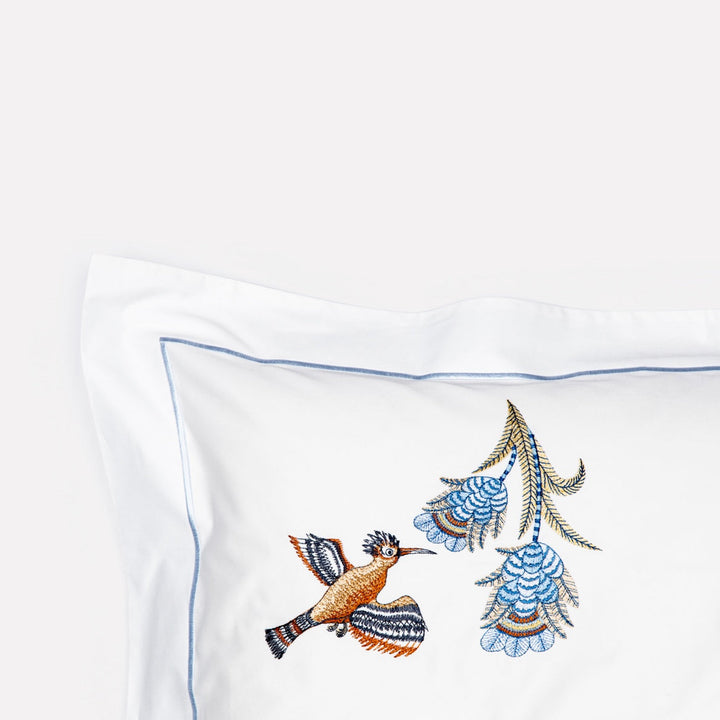Camp Critters Embroidered Pillow Cases in Tanzanite - Pair