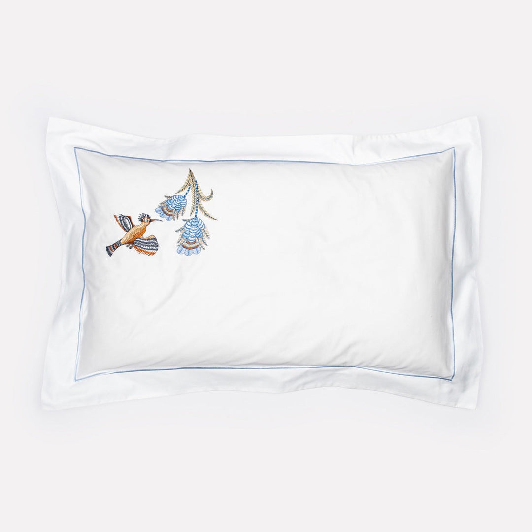 Camp Critters Embroidered Pillow Cases in Tanzanite - Pair