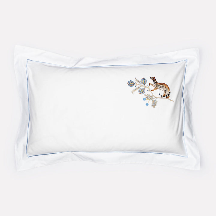 Camp Critters Embroidered Pillow Cases in Tanzanite - Pair
